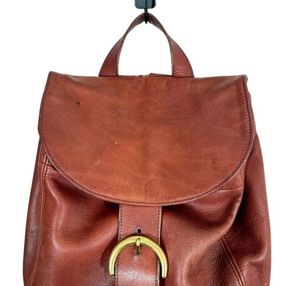 Vintage Coach Soho Bantam Back Sac Small Backpack Soho Series 4134 Red Leather - Picture 6 of 12